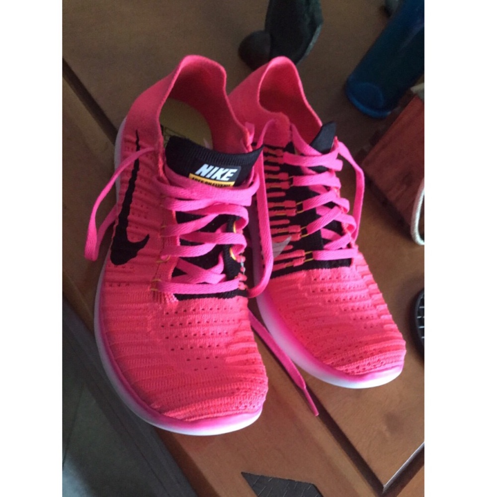 Pink Nike Flyknits